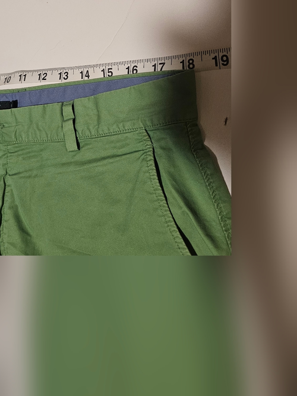 J.Crew Men's Green Cotton Casual Pants Straight Leg Flat Front Button Zip - Picture 5 of 7